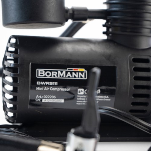 BORMANN BWR5111 Αεροσυμπιεστής 12V με 2 Αντάπτορες BORMANN BWR5111 Αεροσυμπιεστής 12V με 2 Αντάπτορες