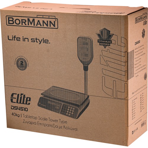 BORMANN Elite DS4510 Ζυγαριά Επιτραπέζια 40Kg/10gr BORMANN Elite DS4510 Ζυγαριά Επιτραπέζια 40Kg/10gr