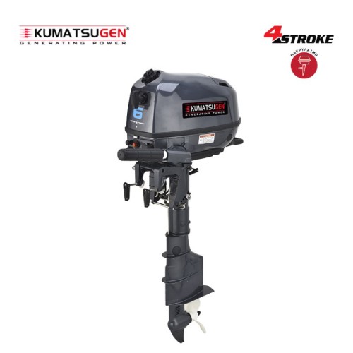 KUMATSUGEN GM6100 Εξωλέμβια Μηχανή Τετράχρονη 6,0Hp Προπέλα Φ210mm, Μακρύλαιμη