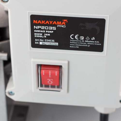 NAKAYAMA Pro NP2035 Αντλία Επιφανείας Inox Αυτόματης Αναρρόφησης,800W