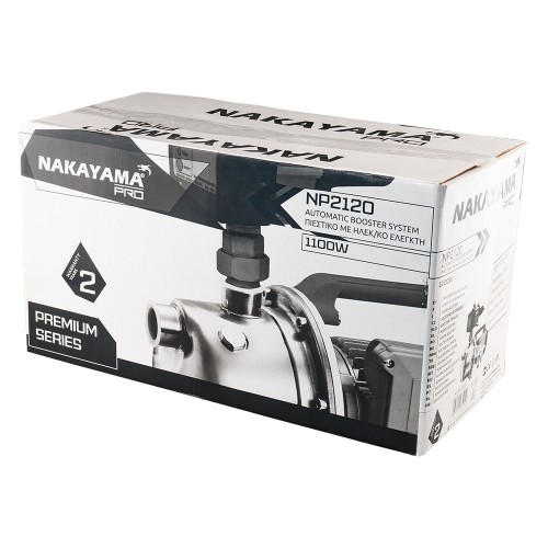 NAKAYAMA Pro NP2120 Πιεστικό Συγκρότημα με Ηλεκτρονικό Ελεγκτή,1100W