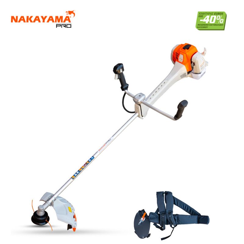 NAKAYAMA Pro PB7700 Θαμνοκοπτικό Βενζίνης 3Hp, 63,3cc Με Αντιδόνηση NAKAYAMA Pro PB7700 Θαμνοκοπτικό Βενζίνης 3Hp, 63,3cc Με Αντιδόνηση