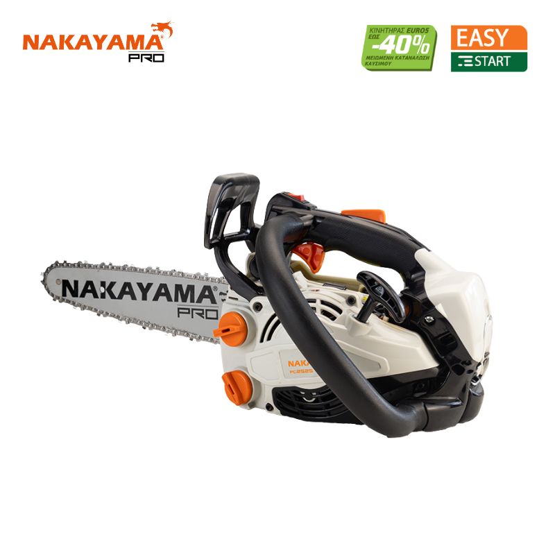 NAKAYAMA Pro PC2525 Αλυσοπρίονο Κλαδευτικό Βενζίνης 25cc/1.4Hp,Λάμα 25cm,1/4''X1,1mm, 2,5Kg NAKAYAMA Pro PC2525 Αλυσοπρίονο Κλαδευτικό Βενζίνης 25cc/1.4Hp,Λάμα 25cm,1/4''X1,1mm, 2,5Kg