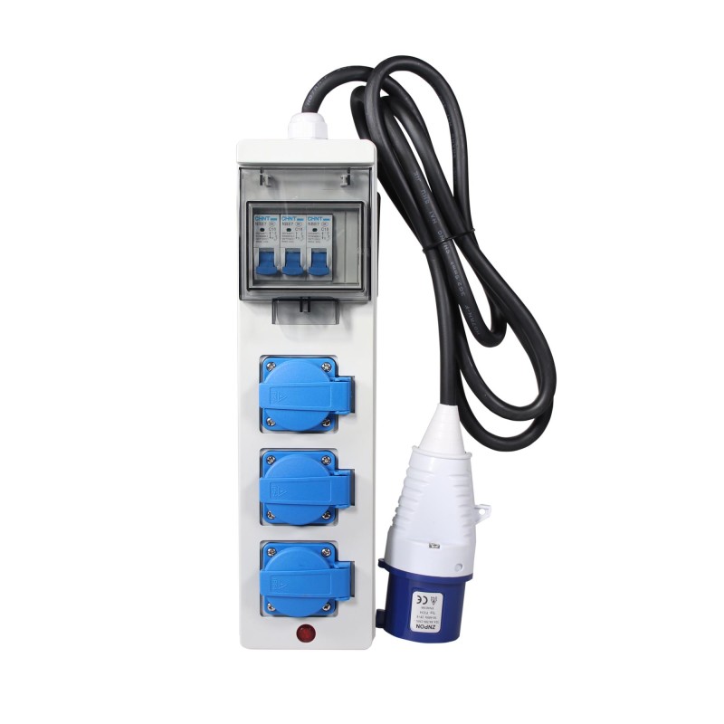 Αντάπτορας Τροφοδοσίας Εξόδου Ηλεκτροπαραγωγών Ζευγών ITC Power 1Ph από 1 x CEE 32Α σε 3 x 16A Schuko