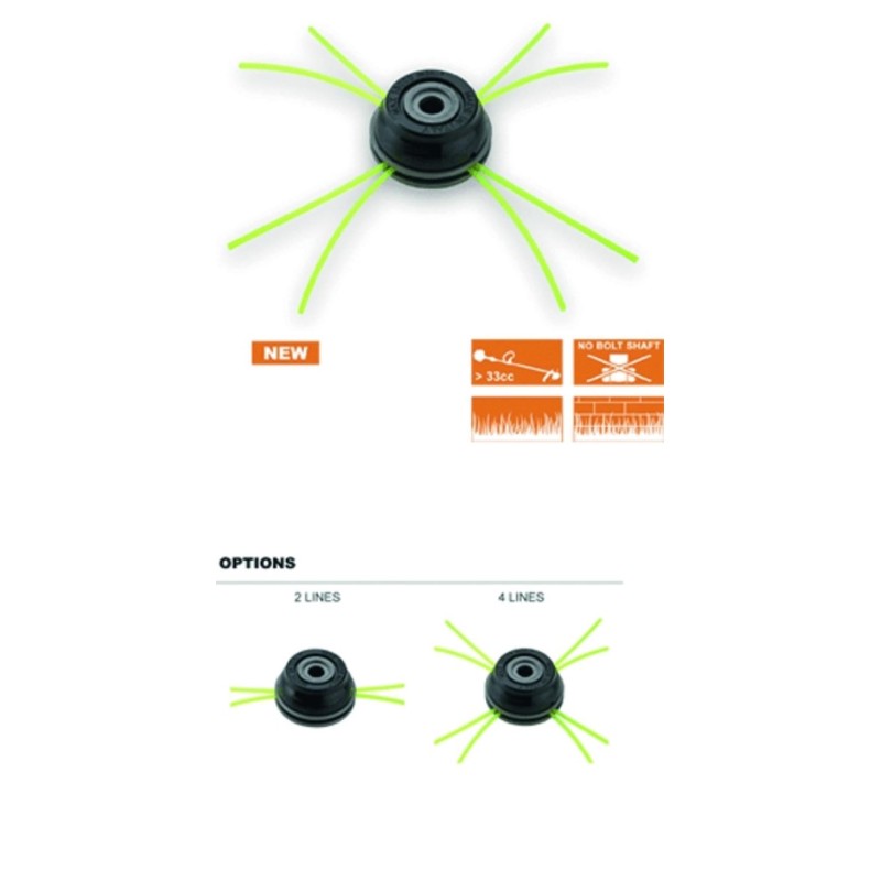 Κεφαλή Tecomec Multiline Head-Pro Κόκκινη (Πλαστικό - Αλουμίνιο) Κεφαλή Tecomec Multiline Head-Pro Κόκκινη (Πλαστικό - Αλουμίνιο)